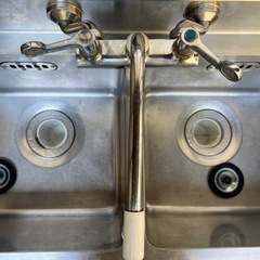 マルゼン2層式シンク水切り付きの画像