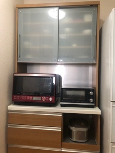 【決まりました】6/24(土)来れる方！パモウナ食器棚　レンジなどまとめてお引き取り歓迎！