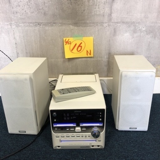 北海道旭川市 Victor ビクター UX-w500 RM-SUXW500-S コンポ 中古 マイクロ テープ／CD／ＷＭＤ/FM/AM/ リモコン付き カセット 動作確認済み 現状品 白