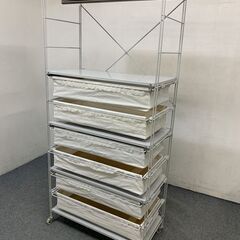 無印良品 ユニットシェルフ 幅84 帆布×2/クロスバー×2/バ...
