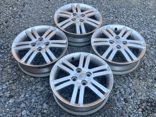 ワ）良品 TOYOTA トヨタ DAIHATSU ダイハツ ピクシススペース純正アルミホイール 15×4.5J OFF+45 4H/100 ハブ径54㎜ 流用 純正戻し 冬用