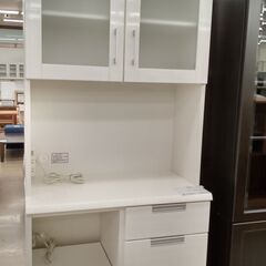 ★ジモティ割あり★ NITORI レンジボード 白 H200×D42×W80 クリーニング済み TJ1190