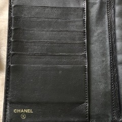 CHANEL CHANEL財布　キャビアスキン　黒　シール、カード有　ヴィンテージの画像