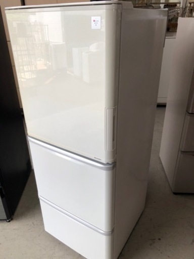 北九州市内配送無料　保証付き　シャープ  SJ-PW31Y-W [プラズマクラスター搭載冷蔵庫 （314L・どっちもドア）