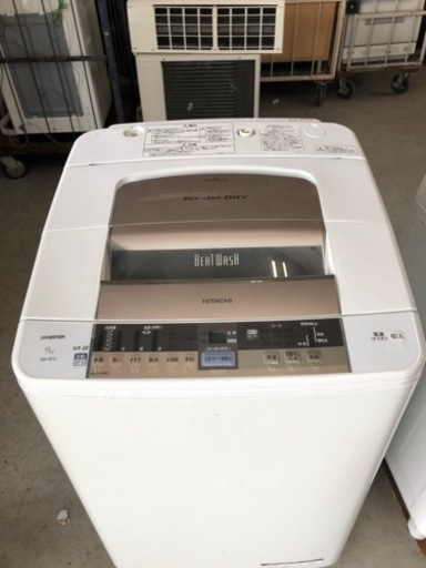 北九州市内配送無料　保証付き　日立 HITACHI BW-9TV N [全自動洗濯機 ビートウォッシュ （9kg） シャンパン]