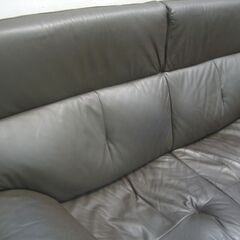 ２人掛け ソファ チェア 本革 背もたれが取れる【自社配送は札幌市内限定】店頭お引き取り歓迎/藻岩倉庫の画像
