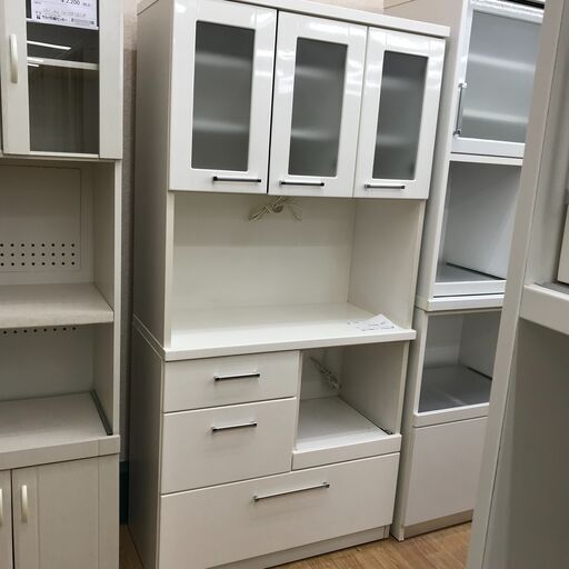 ★ジモティ割あり★ ニトリ 食器棚 白 H180×W88×D43 クリーニング済み KJ2174