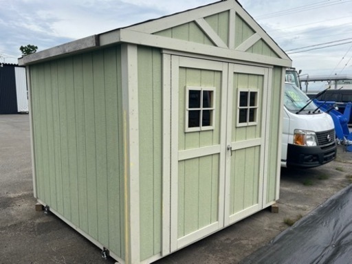 超希少【未使用】木造ガレージ　1.7坪　 コンテナ 物置 倉庫 アルミ箱 格安提携先運送会社あり　江別市角山