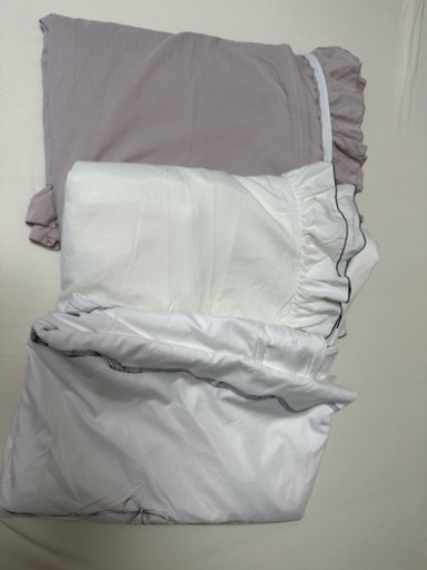 ニトリ　シングル掛け布団用カバー3点セット　美品