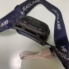 新品　ヘッドライト　PX6防水　角度調整　ブラック　USB コンパクトの画像