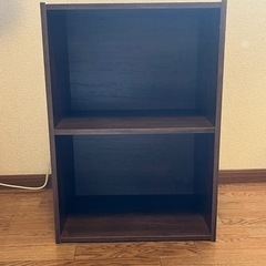 木目調　2段ラック