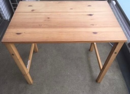 無印良品・パイン材テーブル・折りたたみ式
