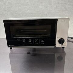 【中古品】[山善] オーブントースター トースト 2枚焼き タイマー15分 ベル付き ホワイト YTN-S100(W)の画像