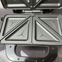 【中古品】【Toffy/トフィー】 ホットサンドメーカー K-HS1（アンティークレッド） 2枚焼き ミミまで焼ける 約5～6分 カンタン レトロ かわいい 朝ごはん 休日 モーニング K-HS1-ARの画像