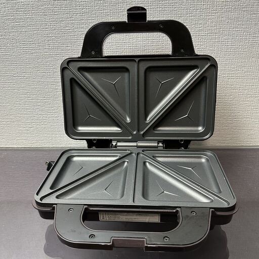【中古品】【Toffy/トフィー】 ホットサンドメーカー K-HS1（アンティークレッド） 2枚焼き ミミまで焼ける 約5～6分 カンタン レトロ かわいい 朝ごはん 休日 モーニング K-HS1-AR