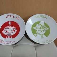 (お話中です)ムーミン　パスタ皿２枚セット　リトルミー&スナフキン