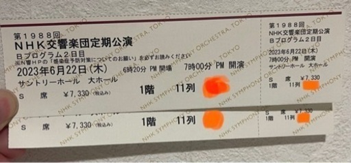 NHK交響楽団定期公演　サントリーホール