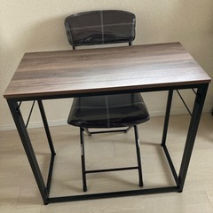 ①未使用品・テーブル椅子２点セット