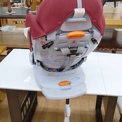 【商談中】 チャイルドシート アップリカ マシュマロJターン 新生児～4歳頃 3点式シートベルトのみ対応 前・後・横向きベッド グレー×レッド 札幌市 清田区 平岡の画像