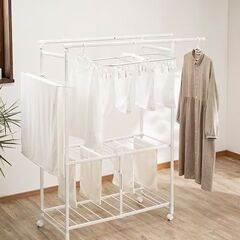 CAINZ「ロング丈もかけられるパタラン」ホワイトの画像