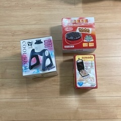 かき氷機、たこ焼き機、ホットサンドメーカーセット
