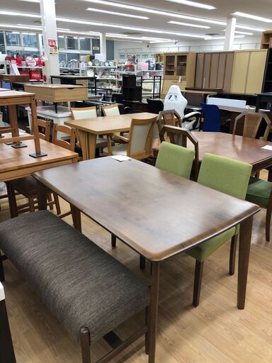 ★ジモティ割あり★  ダイニングセット②  W135×D80×H70 クリーニング済み SJ2579