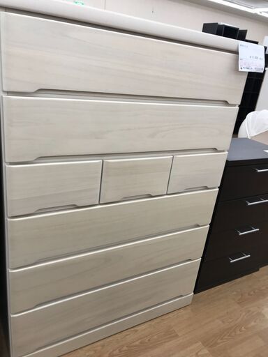 ★ジモティ割あり★  整理タンス 白 H138×W95×D44 クリーニング済み KJ2199
