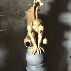 【札幌市内どこでもお届けします】ガーゴイル　特大　オブジェ　石像...