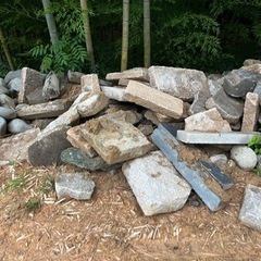 石、庭石　外構　DIYの画像