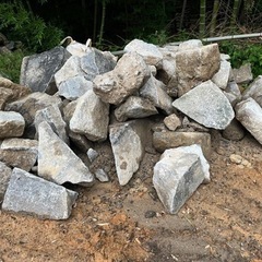 石、庭石　外構　DIY