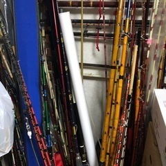 船の石鯛釣り竿の画像