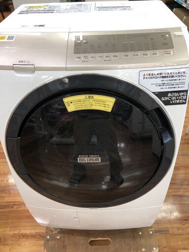 11.0kg ドラム式洗濯機　HITACHI  BD-SV110FL   入荷しました！