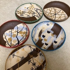 新品　和紙　銘々皿セットの画像