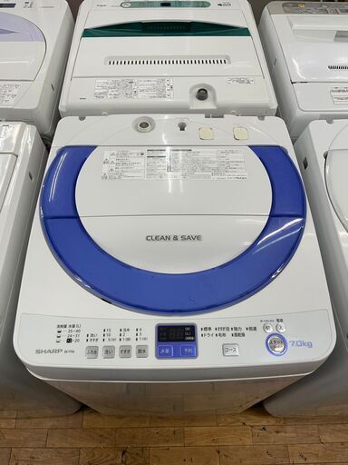 洗濯機　No.6370　シャープ　2014年製　7kg　ES-T706　【リサイクルショップどりーむ鹿大前店】