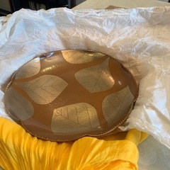 銅の菓子皿　玉川堂