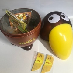 銀値下げ！のエンゼル2枚＆森永キラ⭐︎キョロ缶　おもちゃの缶詰　...