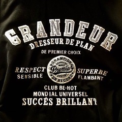 GRANDEUR パーカー LL ブラック レディース 冬 クリーニング済の画像