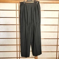 リマ ストレート パンツ ブラック ウエスト72〜76 黒 らくちんの画像