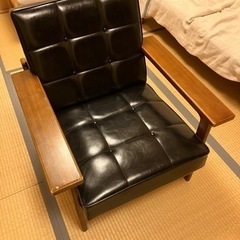 【値下げ】カリモク Kチェア ブラック  1シーター