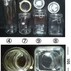 保存瓶8㍑×3個　 フィド・ジャー丸　角型　2㍑×3個　1㍑×2個　1.3㍑×5個　全国配送可！　個別購入可！の画像