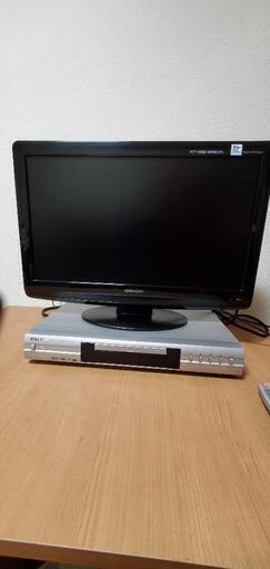 お取引中　22インチ地デジテレビ\u0026DVDプレイヤーのセット