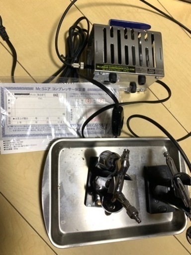 ホビー制作/塗料等Mr.リニアコンプレッサープチコン・エアブラシセット まとめて