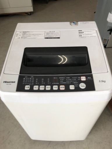 福岡配送無料HW-T55A 全自動洗濯機 [洗濯5.5kg /乾燥機能無 /上開き]