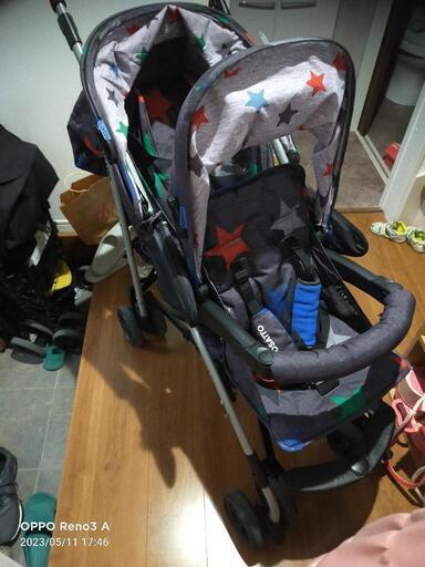 【美品】二人乗りベビーカー