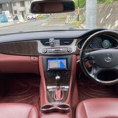 ジモティ限定売り切り掲載　メルセデス・ベンツ　CLS500  整備済み 赤革　サンルーフ　シートヒーター　フルセグの画像