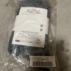 ウール混とシルク混の二重編み靴下