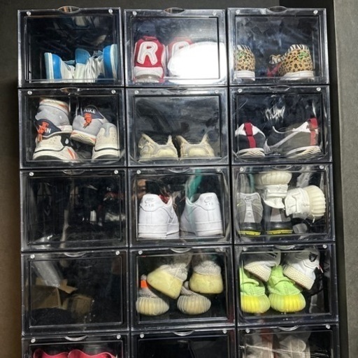 21個セット　OTYTY 収納ボックス シューズボックス 収納ケース  黒