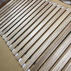 折りたたみ式すのこ セミダブル 天然桐材