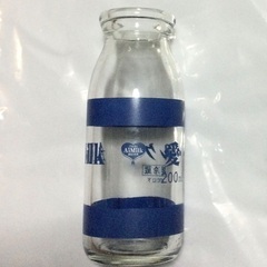 《美品》牛乳瓶「愛・ミルク ♡ Aimilk」愛知 中央製乳 ブルーロゴ　の画像