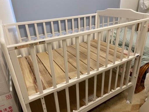 KATOJI ハイポジションベビーベッド/折りたたみ可